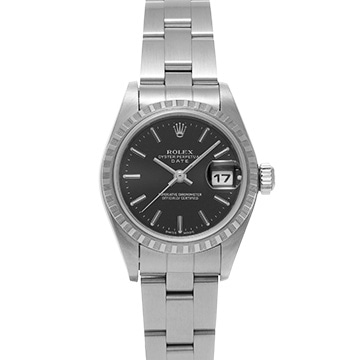 ロレックス オイスターパーペチュアル デイト 79240 ブラック レディース 時計 【中古】【wristwatch】