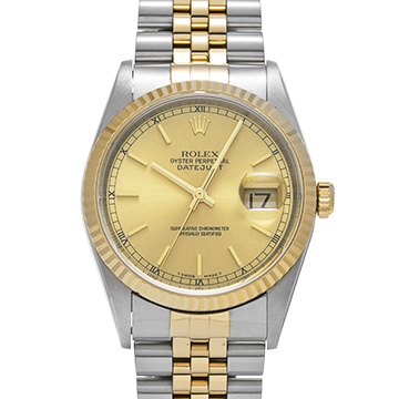 ロレックス デイトジャスト 16233 シャンパン メンズ 時計 【中古】【wristwatch】