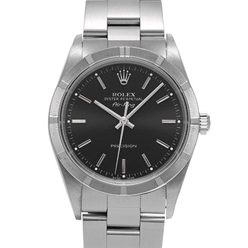 ロレックス エアキング 14010 ブラック メンズ 時計 【中古】【wristwatch】