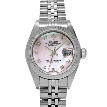 ロレックス デイトジャスト 79174NA ピンクシェル レディース 時計 【中古】【wristwatch】