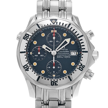 オメガ シーマスター プロフェッショナル 300 クロノグラフ 2598.80 ブルー メンズ 時計 【中古】【wristwatch】