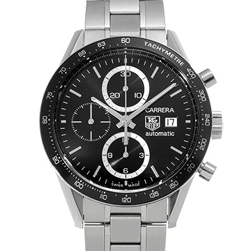 タグ ホイヤー カレラ キャリバー16 クロノグラフ CV2010.BA0794 ブラック メンズ 時計 【中古】【wristwatch】