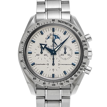 オメガ スピードマスター ムーンウォッチ プロフェッショナル ムーンフェイズ 3575.20 ホワイト メンズ 時計 【中古】【wristwatch】