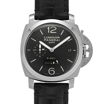 パネライ ルミノール 1950 8デイズ GMT PAM00233 ブラック メンズ 時計 【中古】【wristwatch】