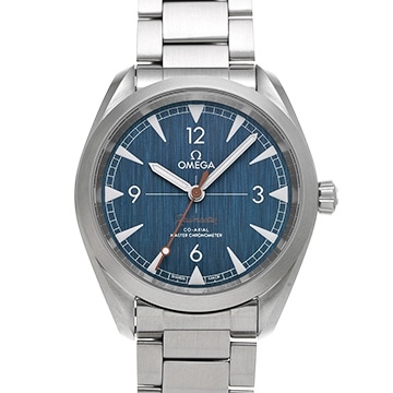オメガ シーマスター レイルマスター コーアクシャル マスタークロノメーター 220.10.40.20.03.001 ブルー メンズ 時計 【中古】【wristwatch】