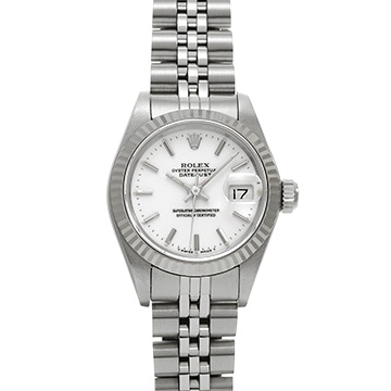 ロレックス デイトジャスト 69174 ホワイト レディース 時計 【中古】【wristwatch】