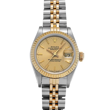 ロレックス デイトジャスト 69173 シャンパン レディース 時計 【中古】【wristwatch】