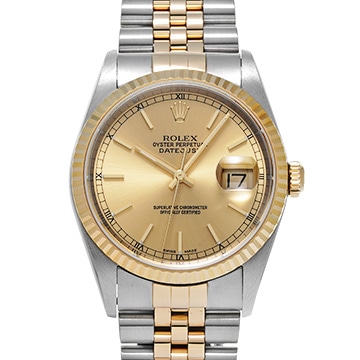 ロレックス デイトジャスト 16233 シャンパン メンズ 時計 【中古】【wristwatch】