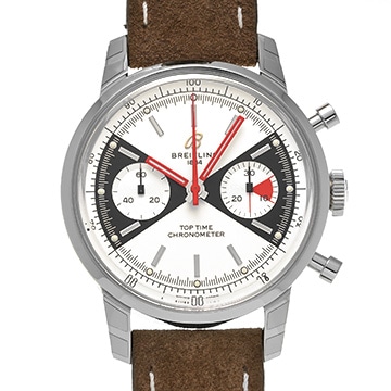 ブライトリング トップタイム リミテッドエディション A23310121G1X1 クリーム/ブラック メンズ 時計 【中古】【wristwatch】