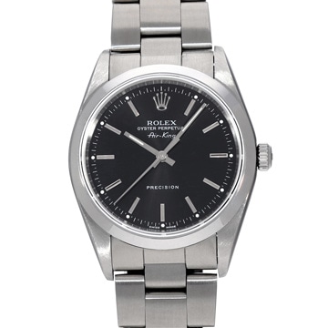 ロレックス エアキング 14000M ブラック メンズ 時計 【中古】【wristwatch】