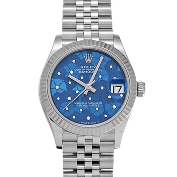 ロレックス デイトジャスト 31 278274 アズーロブルー フローラルモチーフ/ダイヤモンド ユニセックス 時計 【中古】【wristwatch】