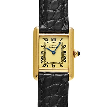 カルティエ マストタンク SM W1003153 アイボリー レディース 時計 【中古】【wristwatch】