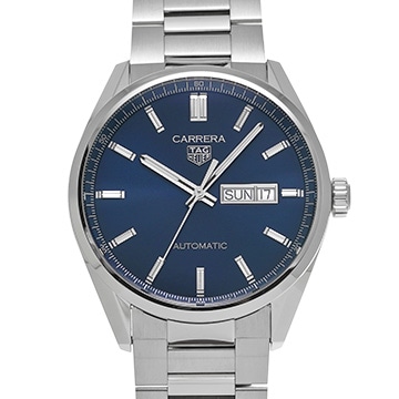 タグ ホイヤー カレラ キャリバー5 デイデイト WBN2012.BA0640 ブルー メンズ 時計 【中古】【wristwatch】