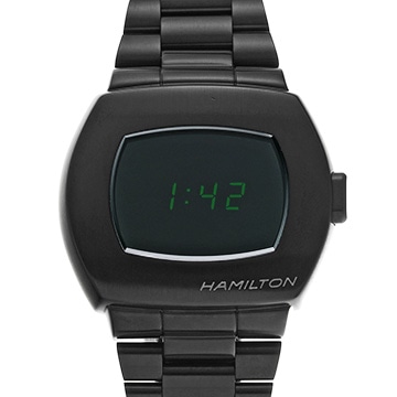 ハミルトン アメリカンクラシック PSR MTX デジタルクォーツ H52434130 ブラック メンズ 時計 【中古】【wristwatch】