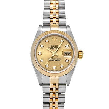 ロレックス デイトジャスト 79173G シャンパン/ダイヤモンド レディース 時計 【中古】【wristwatch】