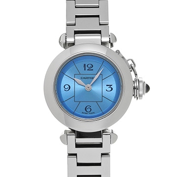 カルティエ ミスパシャ 1stアニバーサリー W3140024 ブルー レディース 時計 【中古】【wristwatch】