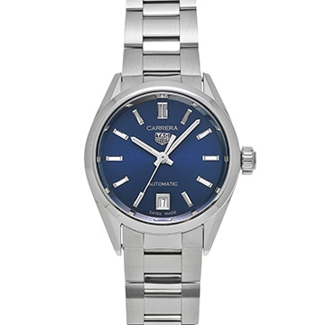 タグ ホイヤー カレラ キャリバー9 WBN2411.BA0621 ブルー レディース 時計 【中古】【wristwatch】