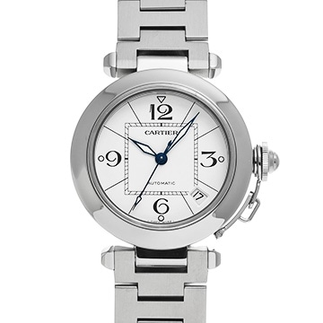カルティエ パシャC W31074M7 ホワイト ユニセックス 時計 【中古】【wristwatch】