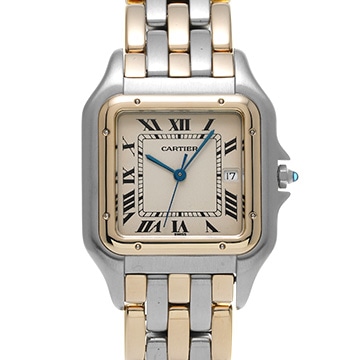 カルティエ パンテールLM 3ロウ 83083444 アイボリー メンズ 時計 【中古】【wristwatch】