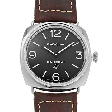 パネライ ラジオミール ベース ロゴ PAM00753 ブラック メンズ 時計 【中古】【wristwatch】