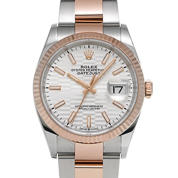 ロレックス デイトジャスト 36 126231 シルバー フルーテッドモチーフ メンズ 時計 【中古】【wristwatch】