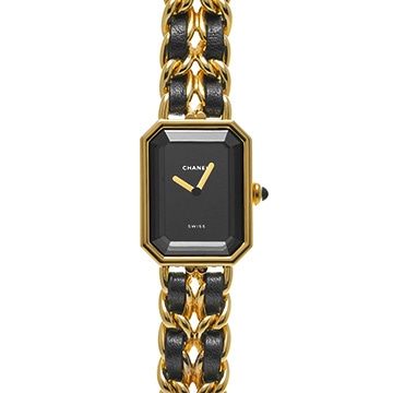 シャネル プルミエール S H0001 ブラック レディース 時計 【中古】【wristwatch】