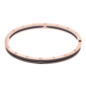 ブルガリ B.ZERO1バングル #XL ゴールド 358059 K18ピンクゴールド PG/ブラックマットセラミック レディース ジュエリー 【中古】【jewelry】