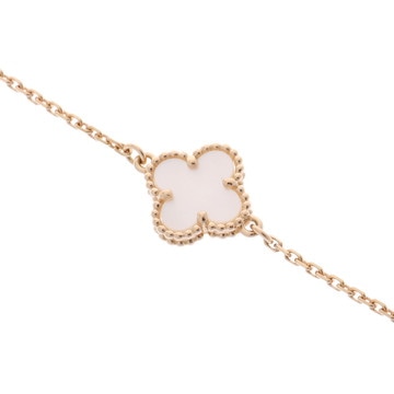 ヴァン クリーフ&アーペル スウィートアルハンブラ ブレスレット ゴールド K18イエローゴールド YG レディース ジュエリー 【中古】【jewelry】