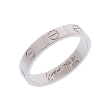 カルティエ ミニラブリング #54 シルバー K18ホワイトゴールド WG レディース ジュエリー 【中古】【jewelry】