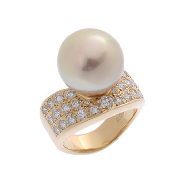 タサキ パール リング 13.50ｍｍ ゴールド K18イエローゴールド YG レディース ジュエリー 【中古】【jewelry】