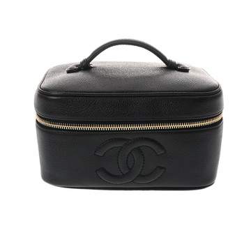 シャネル バニティ ブラック A01997 キャビアスキン レディース バッグ 【中古】【bag】