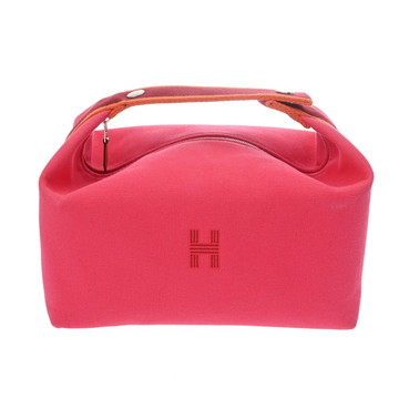 エルメス ブリッド ア ブラック GM  ピンク コットン/ポリアミド レディース バッグ 【中古】【bag】