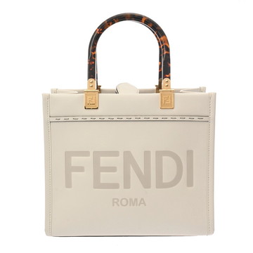 フェンディ サンシャイン スモール ホワイト 8BH394 カーフレザー レディース バッグ 【中古】【bag】