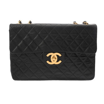 シャネル マトラッセ チェーンショルダー 34cm ブラック A01094 ラムスキン レディース バッグ 【中古】【bag】