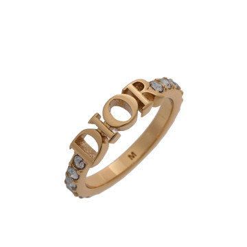 ディオール DIO(R)EVOLUTIONリング #M ゴールド/ホワイト R1009DVOCY_D301 メタル/クリスタル レディース ジュエリー 【中古】【jewelry】