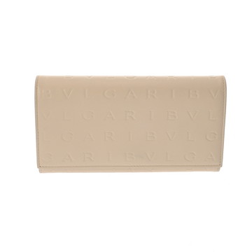 ブルガリ ラージ ウォレット インフィニートゥム ホワイト レザー レディース 財布 【中古】【purse】