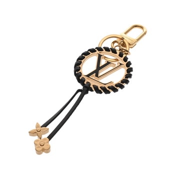 ルイ ヴィトン キーホルダー ベリー ブラック/ゴールド M63082 レザー/メタル ユニセックス 【中古】【other】