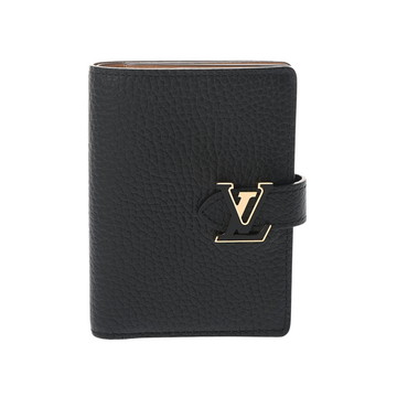 ルイ ヴィトン LV ヴェルティカル ウォレット コンパクト ノワール M81561 トリヨンレザー ユニセックス 財布 【中古】【purse】