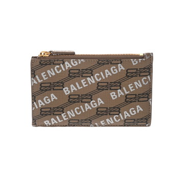 バレンシアガ BBモノグラム フラグメントケース ベージュ 640535 2762 P 568148 PVC ユニセックス 財布 【中古】【purse】