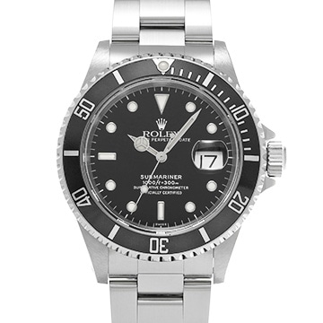 ロレックス サブマリーナ デイト 16610 ブラック メンズ 時計 【中古】【wristwatch】