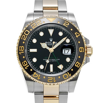 ロレックス GMTマスターII 116713LN ブラック メンズ 時計 【中古】【wristwatch】