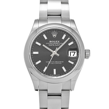 ロレックス デイトジャスト 31 278240 ダークグレー ユニセックス 時計 【中古】【wristwatch】