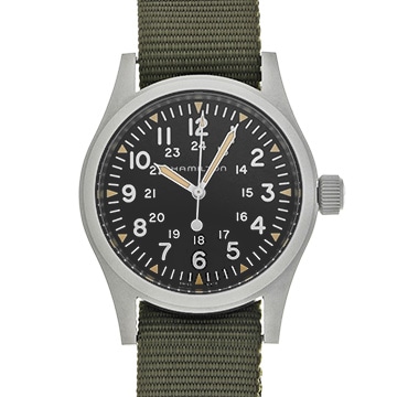 ハミルトン カーキ フィールド メカニカル H69439931 ブラック メンズ 時計 【中古】【wristwatch】