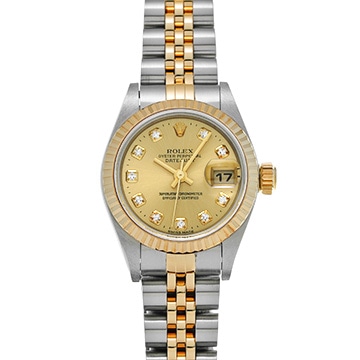 ロレックス デイトジャスト 79173G シャンパン/ダイヤモンド レディース 時計 【中古】【wristwatch】