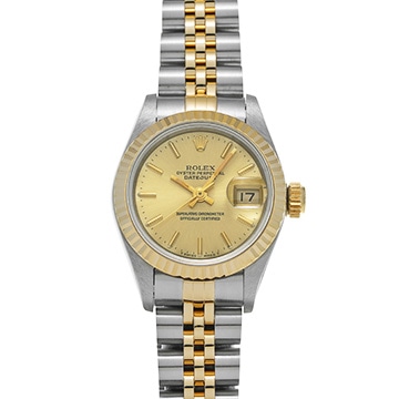 ロレックス デイトジャスト 69173 シャンパン レディース 時計 【中古】【wristwatch】