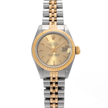 ロレックス デイトジャスト 69173 シャンパン レディース 時計 【中古】【wristwatch】