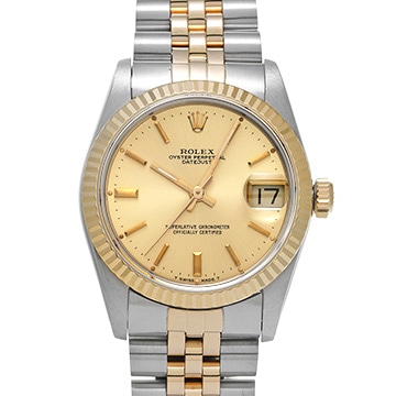 ロレックス デイトジャスト 68273 シャンパン ユニセックス 時計 【中古】【wristwatch】
