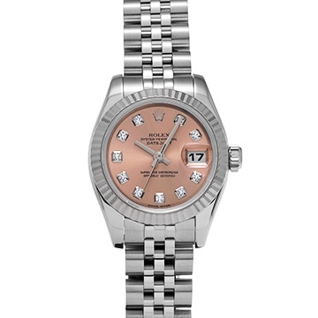 ロレックス デイトジャスト 179174G ピンク/ダイヤモンド レディース 時計 【中古】【wristwatch】