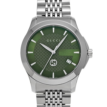 グッチ Gタイムレス 126.4 グリーン レディース 時計 【中古】【wristwatch】