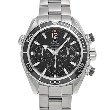 オメガ シーマスター プラネットオーシャン 600 コーアクシャル クロノグラフ 222.30.38.50.01.001 ブラック ユニセックス 時計 【中古】【wristwatch】